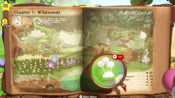 Inspect the white puff creature to the lower right of the screen with the Magnifying Glass