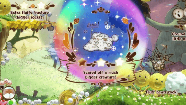 Keep spreading the puffs until it covers the creature inside